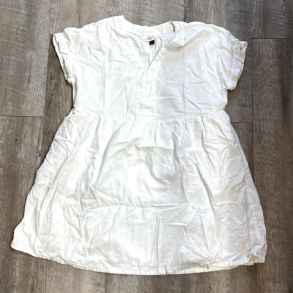 White cotton dress/coverup